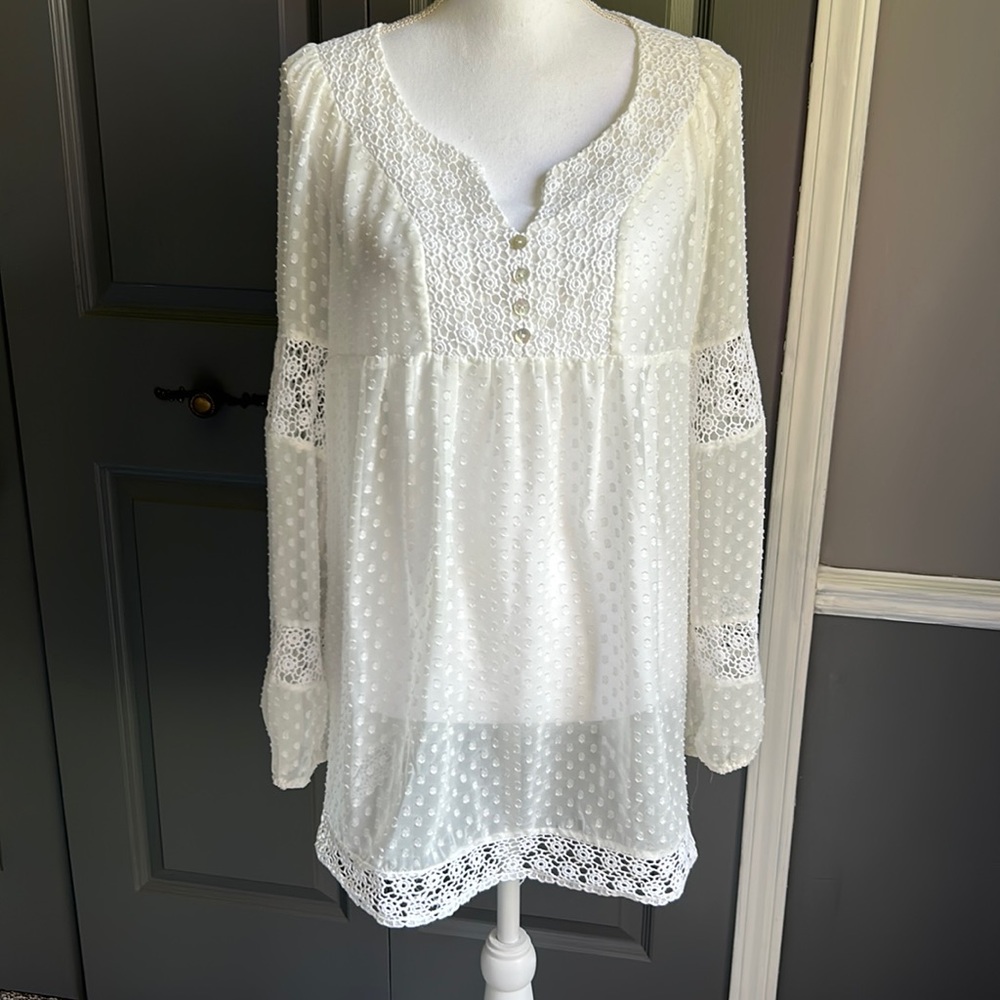 White mini dress